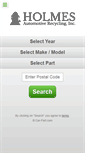 Mobile Screenshot of holmesautomotiverecycling.com